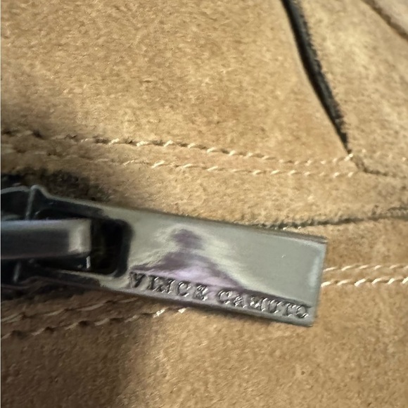 Vince Camuto Womens Beige Suede Connolly Mid-Shaft Boot Belted Chunky Heel  8.5 - Picture 12 of 14